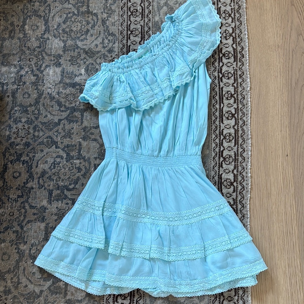 Melissa Odabash blue one shoulder dress